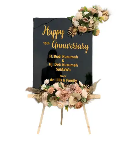 Papan Bunga Akrilik Titi Kuning