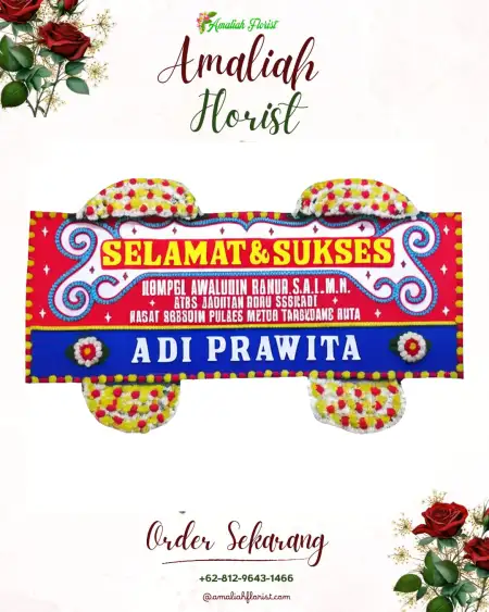 Papan Bunga Ucapan Selamat Titi Kuning